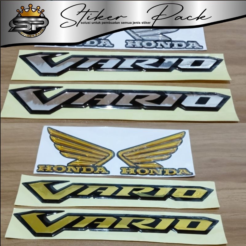 Emblem sayap honda vario 1 set emblem motor honda