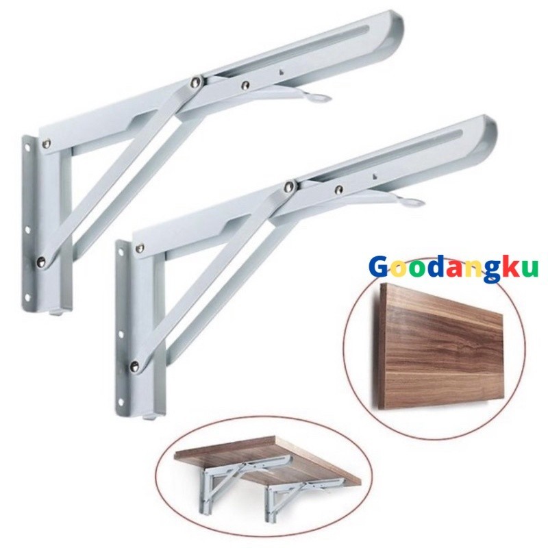 Goodangku Engsel Meja Lipat/ Bracket Meja Belajar Lipat/ Braket Meja Lipat Dinding/ Engsel Meja Lipa
