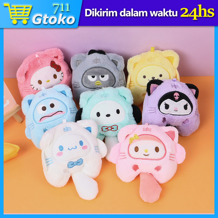 Gantungan Kunci Boneka Sanrio Kuromi Melody Cinnamoroll Plush Keychain