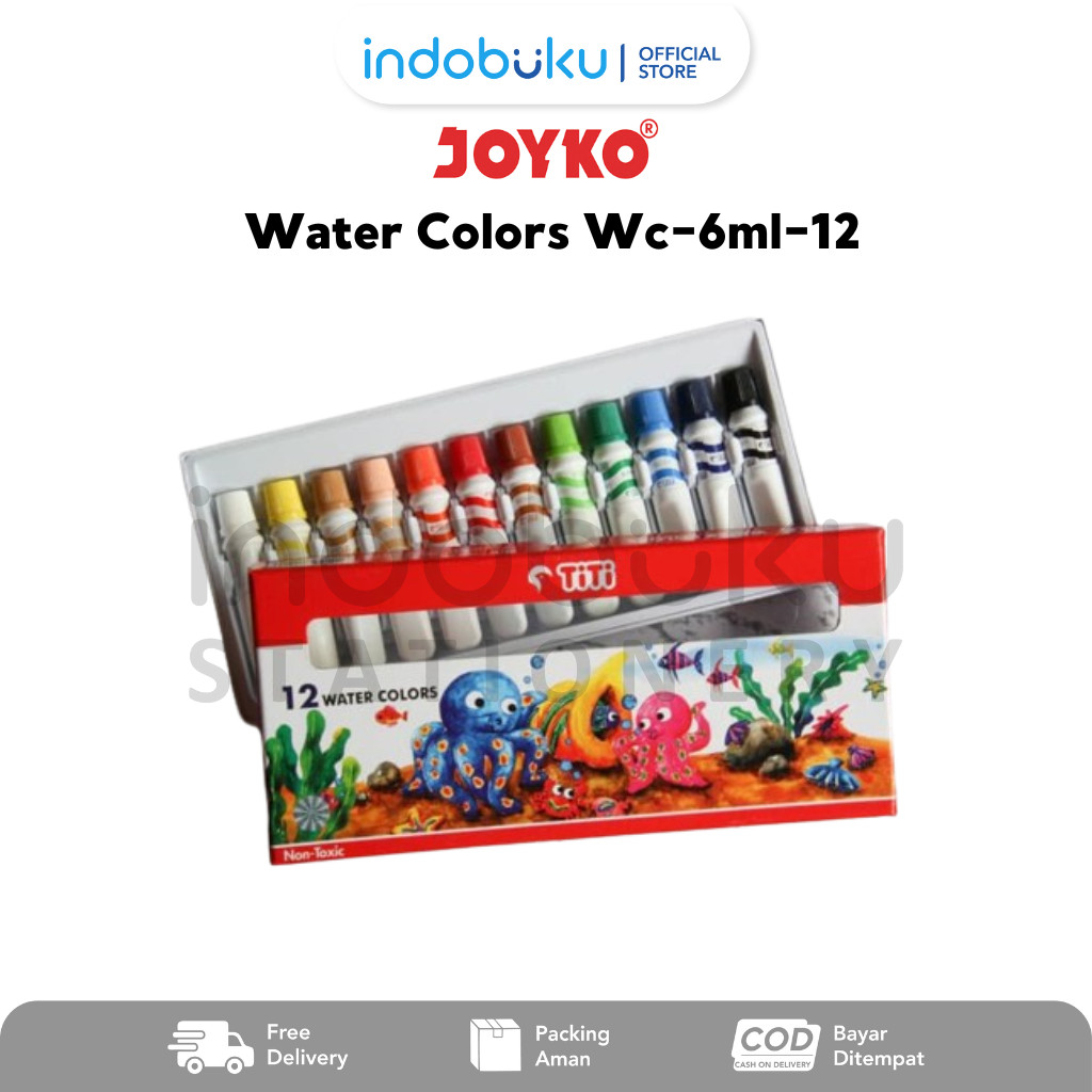 

Water Colors Titi Cat Air 12 Warna 6ML WC-6ML-12