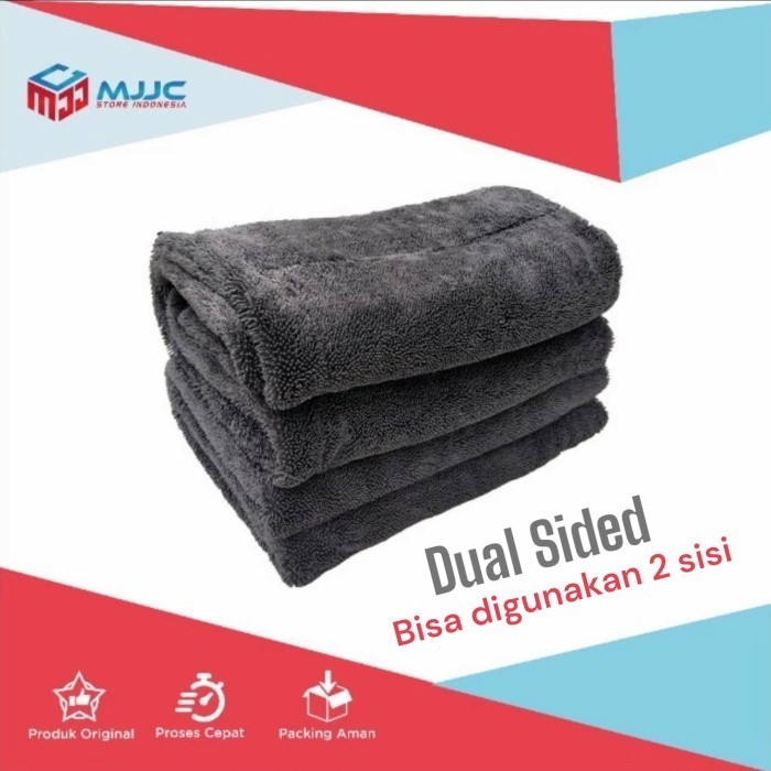 

Korean Drying Towel Microfiber Jumbo 1200gsm 60x90cm Lap Cuci Mobil