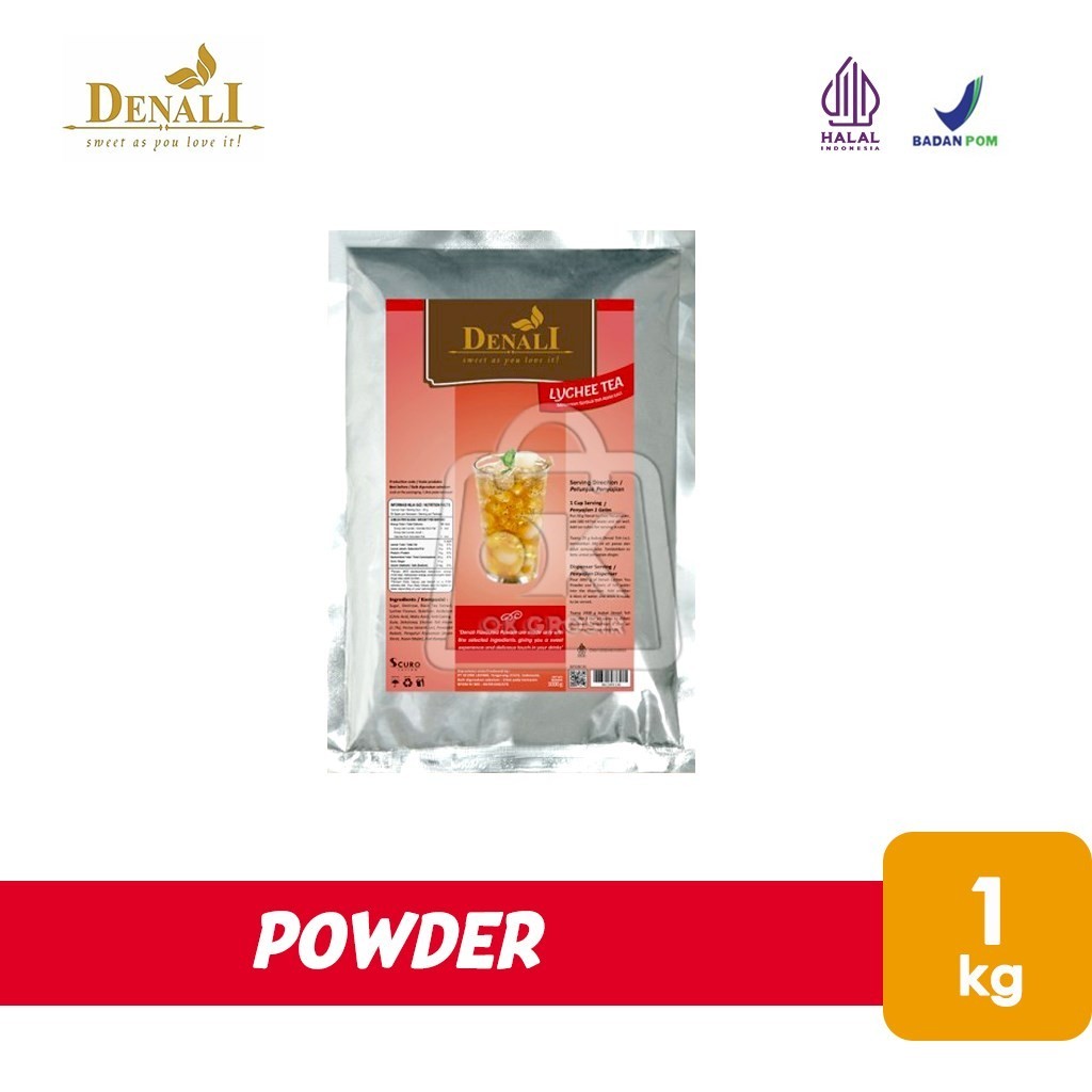 

Minuman Bubuk Denali Lychee Tea Powder Teh Leci (1 kg)
