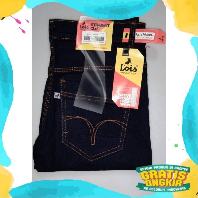 Celana jeans Lois Celana Panjang Jeans Pria Slimfit Skinny Pensil Free Ongkir Cod/ Gemoy