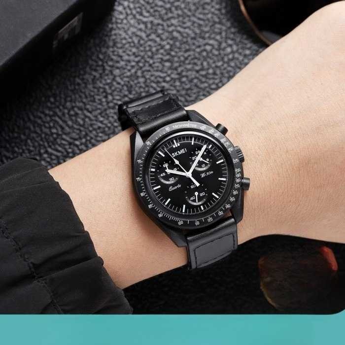 MURAH SKMEI Jam Tangan Analog Chrono Tachymeter Waterproof Nylon Strap - 1982