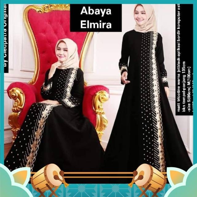 Gamis Dress Lebaran Murah Model Terbaru 2024 / New Abaya Gamis Maxi Dress Arab Saudi Bordir Zephy Tu