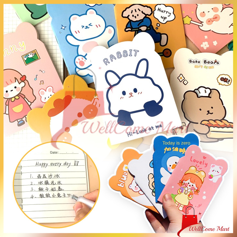 

Note Book / Buku Catatan Mini Kartun / Buku Tulis Kecil Cute Animal Berkuping