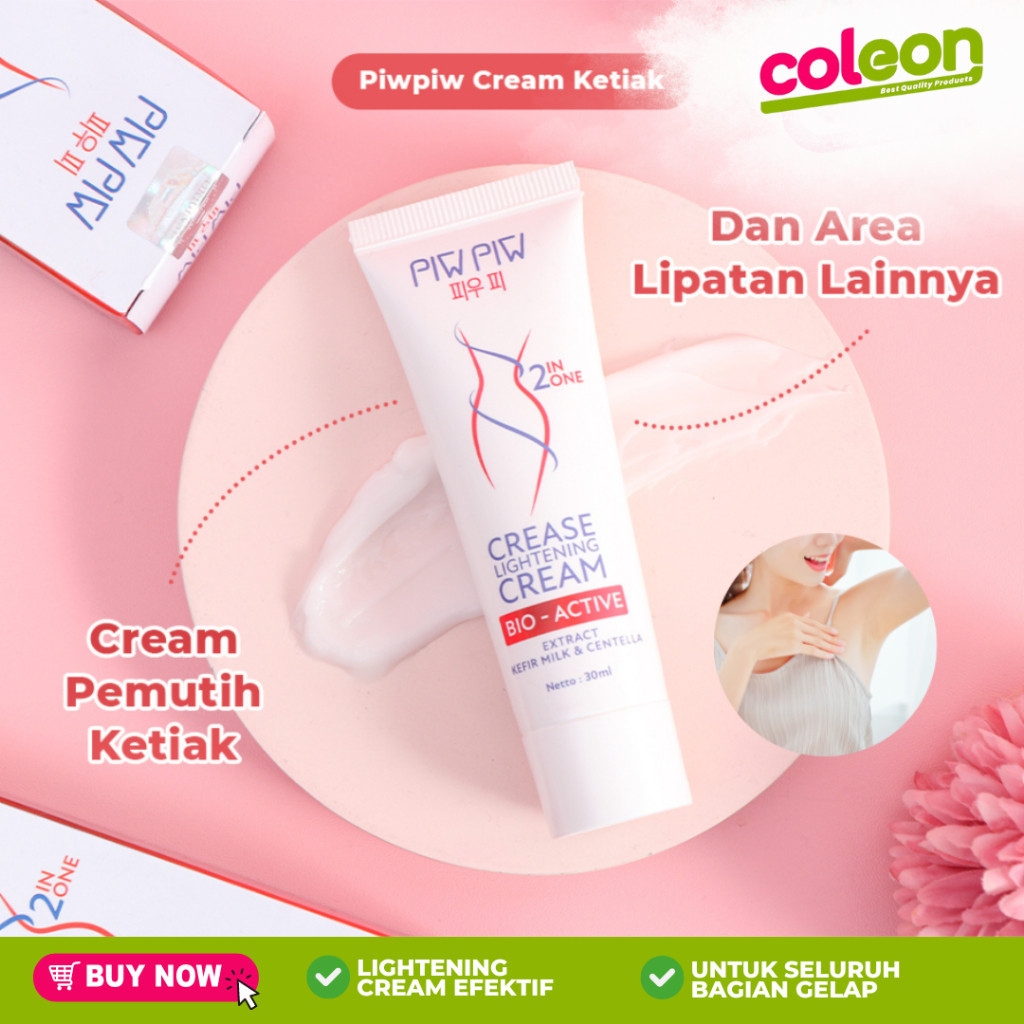 Piw Piw Crease Axillary Cream Lightening Cream - PIWPIW Armpit Pemutih Ketiak, Penghilang Bekas Luka