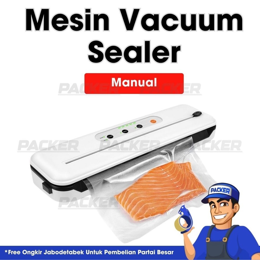 Mesin Vakum Vacuum Sealer Makanan Manual Embossed