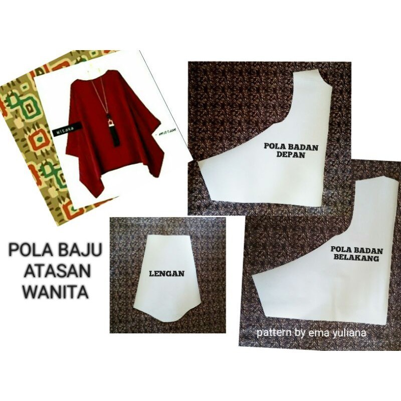 Pola Baju Atasan Wanita