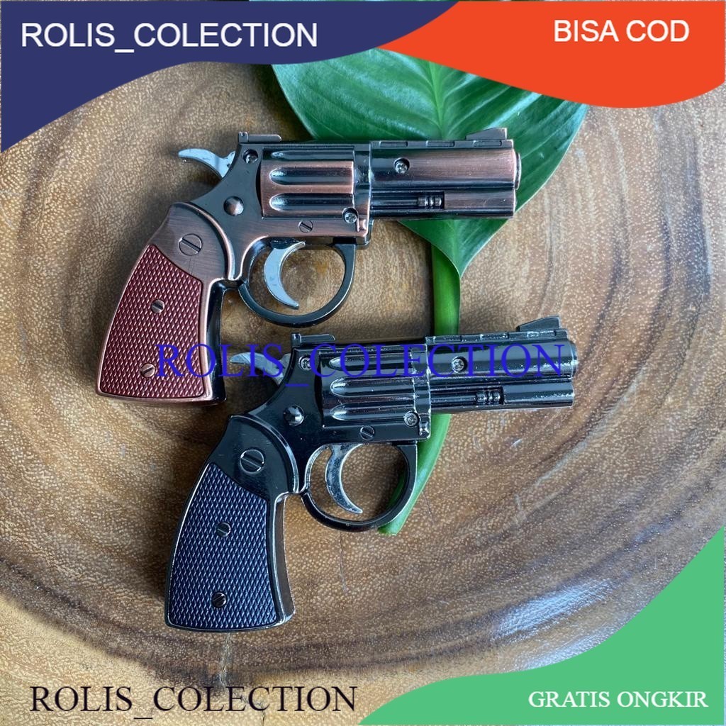 KOREK MINIATUR PISTOL+SENTER KOREK UNIK DAN KOLEKSI ANTIK
