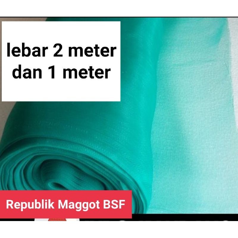 jaring waring asli lebar 2 m dan 1 meter buat  kandang Maggot BSF, keramba ikan, kandang ayam termur