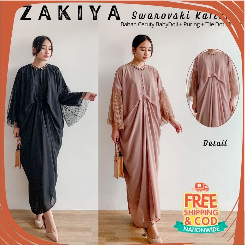 GAMIS LEBARAN IDUL FITRI/ ZAKIYA KAFTAN / KAFTAN JUMBO / KAFTAN LEBARAN / KAFTAN TERBARU / KAFTAN SW