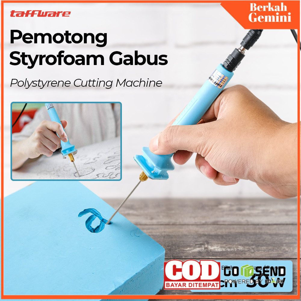 

Taffware Pemotong Styrofoam Gabus Polystyrene Cutting Machine 10cm 30W - CT10 - Blue - 7ROTMTBL