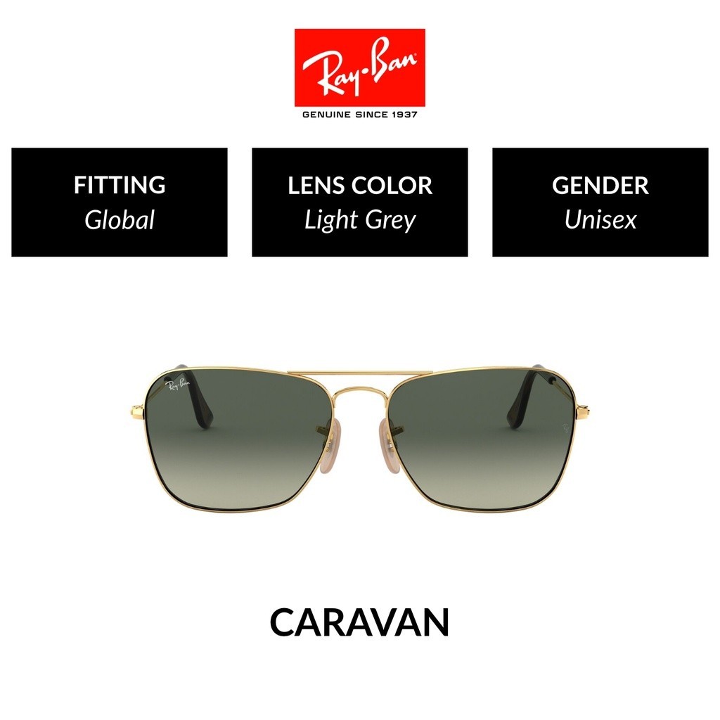 RAY-BAN Caravan | RB3136 181/71 | Global Fitting | Sunglasses | 58mm