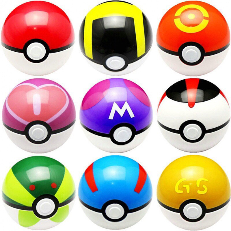 Pokeball Premium 5cm BONUS isi figure mini pokemon + sticker