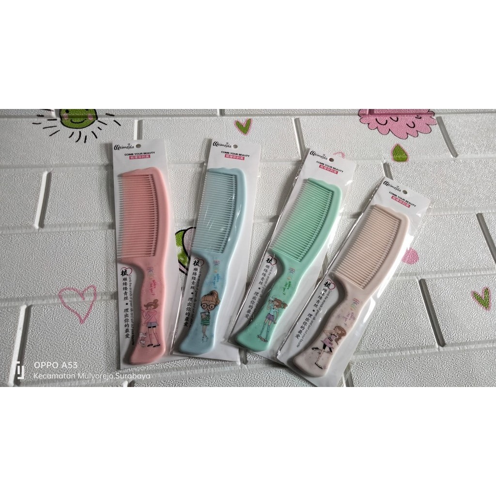 Sisir Besar Rambut Wanita Fancy Karakter Lucu SISIR RAMBUT MOTIF