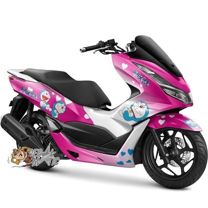 Decal PCX Full Body Stiker Full Body Motor Honda PCX 150 PCX 160 - Doraemon Love