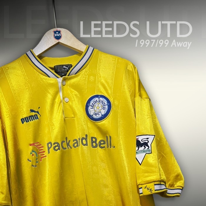 1997-99 LEEDS UNITED AWAY SHIRT IAN RUSH #9