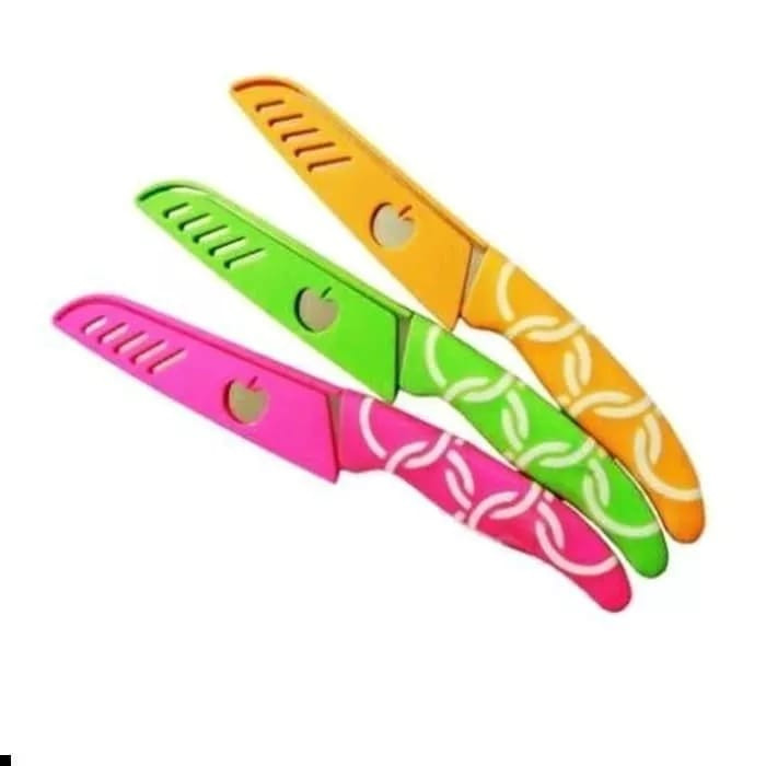 Pisau Dapur Kecil Stenlis Sarung / pisau set / pisau dapur murah / pisau apel