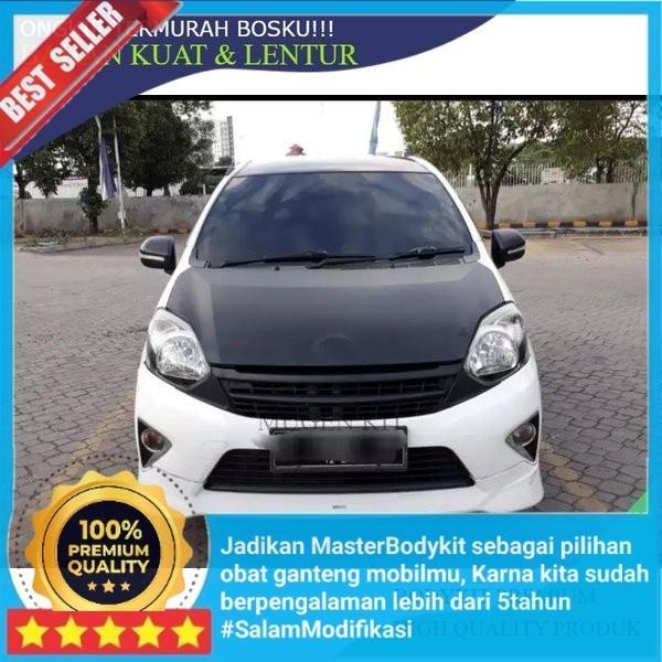 (Original) AKSESORIS BEMPER MOBIL BODYKIT TOYOTA  AGYA TRD MENTAH Grade A Kuat-Tebal-Lentur