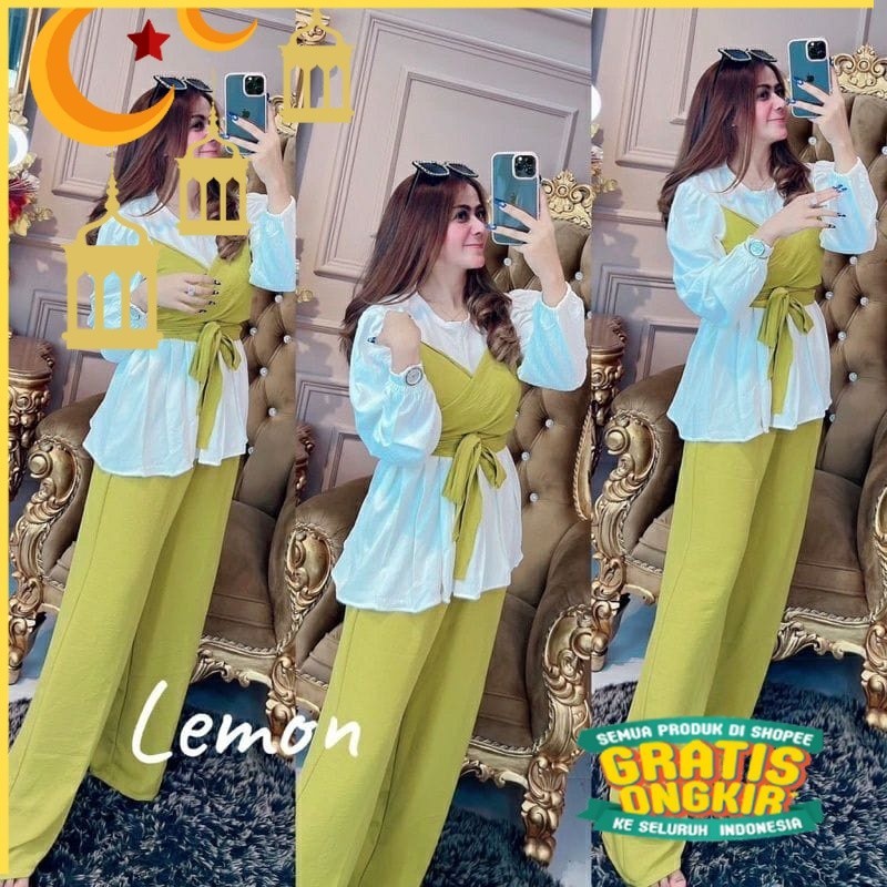 [ FREE ONGKIR ] SET LESTI BAJU + CELANA / SETELAN LESTI KEJORA / ONE SET MUSLIM TERLARIS / PAKAIAN P