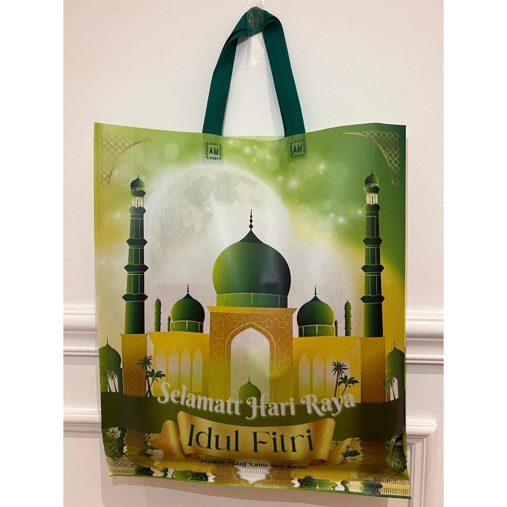 

( LUSINAN ) GOODIE BAG LAMINASI LEBARAN TAS HAMPERS IDUL FITRI/ TAS SPUNBOND FULL COLOUR