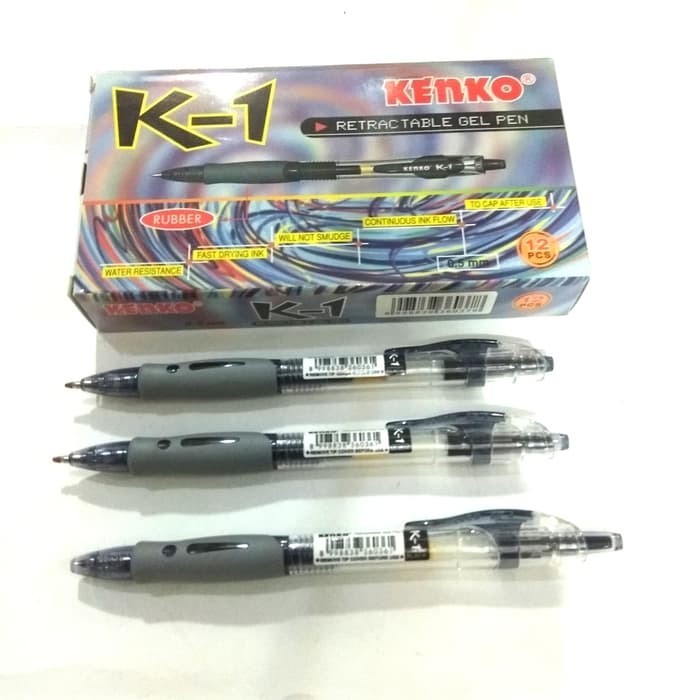 

Pulpen / Gel Pen / Pena Kenko K1 / 0.5 mm / 1 BOX 12 PCS