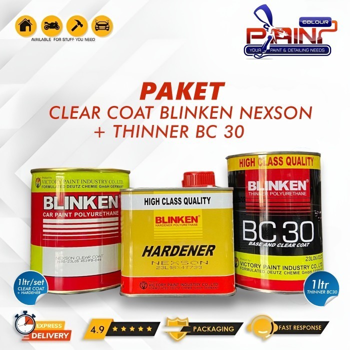 BLINKEN Clear Coat Nexson 2 Liter / Set + Hardener + Thinner