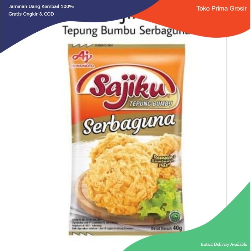 

Tepung Bumbu Sajiku Serbaguna 10 x 40 Gram (Renteng)