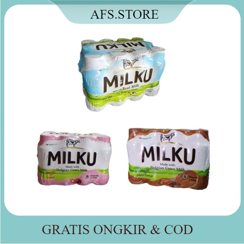 

Baru!!! SUSU MILKU UHT 200ml 1 PACK ISI 12 BOTOL ORIGINAL TERMURAH