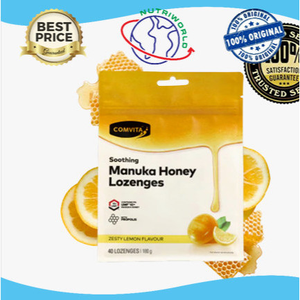 

COMVITA MANUKA HONEY LOZENGES WITH PROPOLIS LEMON AND HONEY 40 LOZ