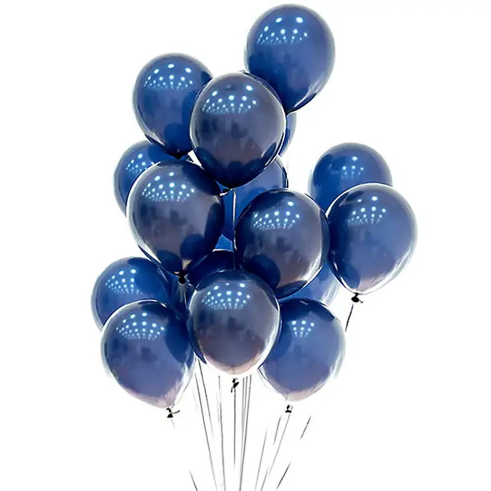 Balon Latex Doff 12 inch Warna Biru Navy Dekorasi Ulang Tahun Pesta