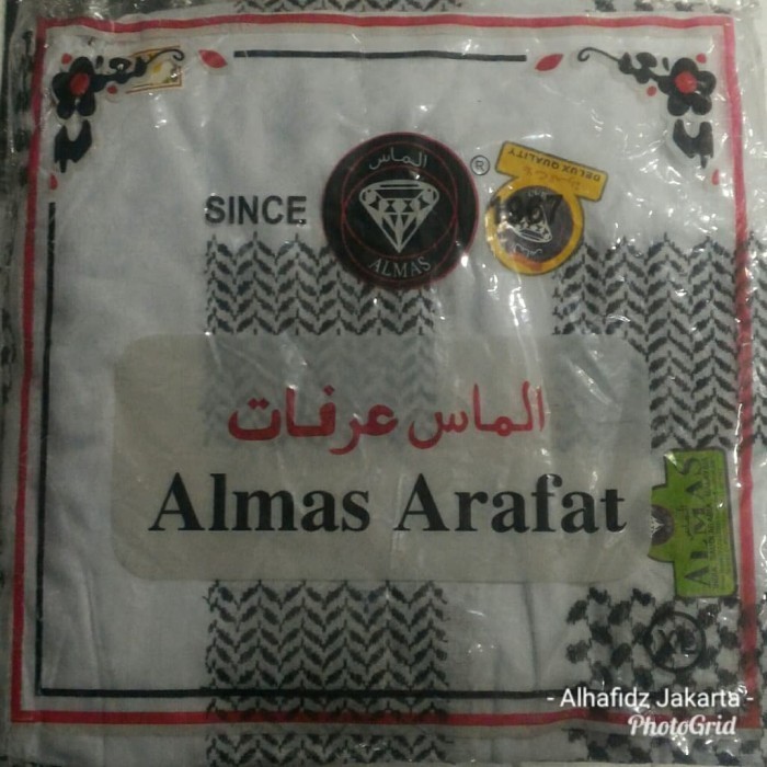 Sorban Almas Arafat Hitam Putih Surban Almas Arafat