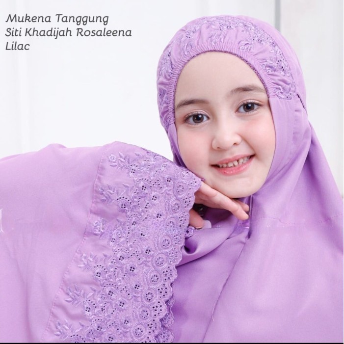 Mukena Anak Siti Khadijah Free Tas - Abu-abu