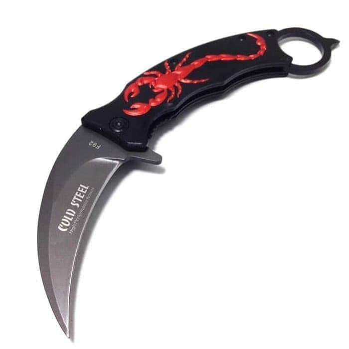 Terbaru Laris KERAMBIT PISAU LIPAT F92 P1010 FOLDING KNIFE KNIVE TAJAM SCORPION Murah