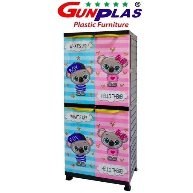 Lemari Baju Plastik Gunplas Super Cabinet Jumbo Lemari Pakaian Gambar