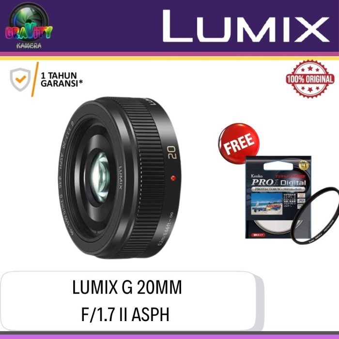 PANASONIC LUMIX G 20MM F1.7 II ASPH / LENSA LUMIX G 20MM F1.7 II ASPH