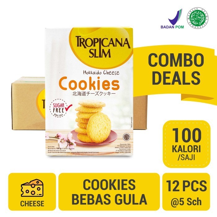 

NEW | Tropicana Slim Hokkaido Cheese Cookies (1 Carton / 12 x 5 Sch)