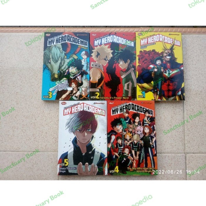 Komik My Hero Academia Vol.01-05 Set -YY41