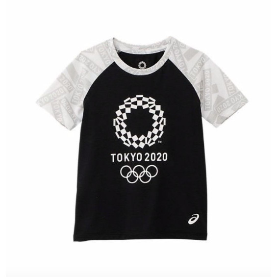 BAJU KAOS TSHIRT ASICS TOKYO 2020 BLACK ANAK LAKI LAKI