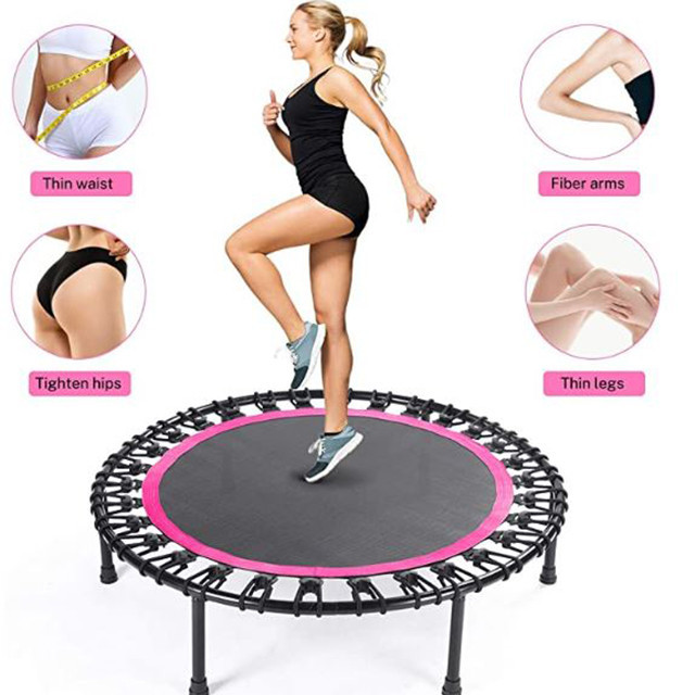 40 Inch Folding Mini Trampoline Foldable Small Indoor Garden Fitness Trampoline