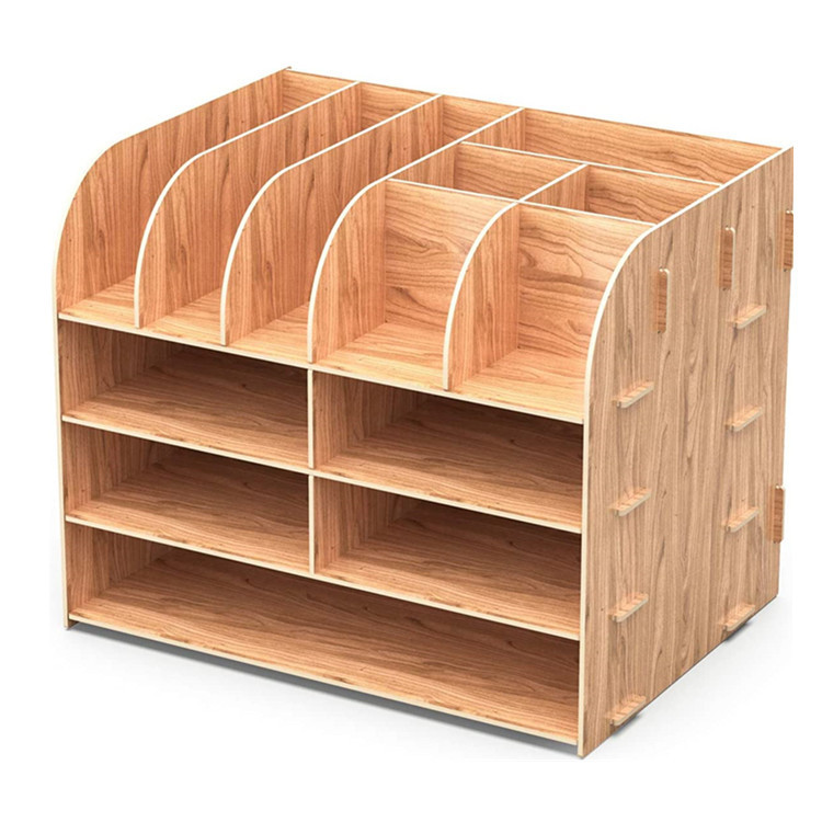 

Tonsmile Organizer Baki A4 Alat Tulis Meja Kayu Kantor Cherry Besar Kustom