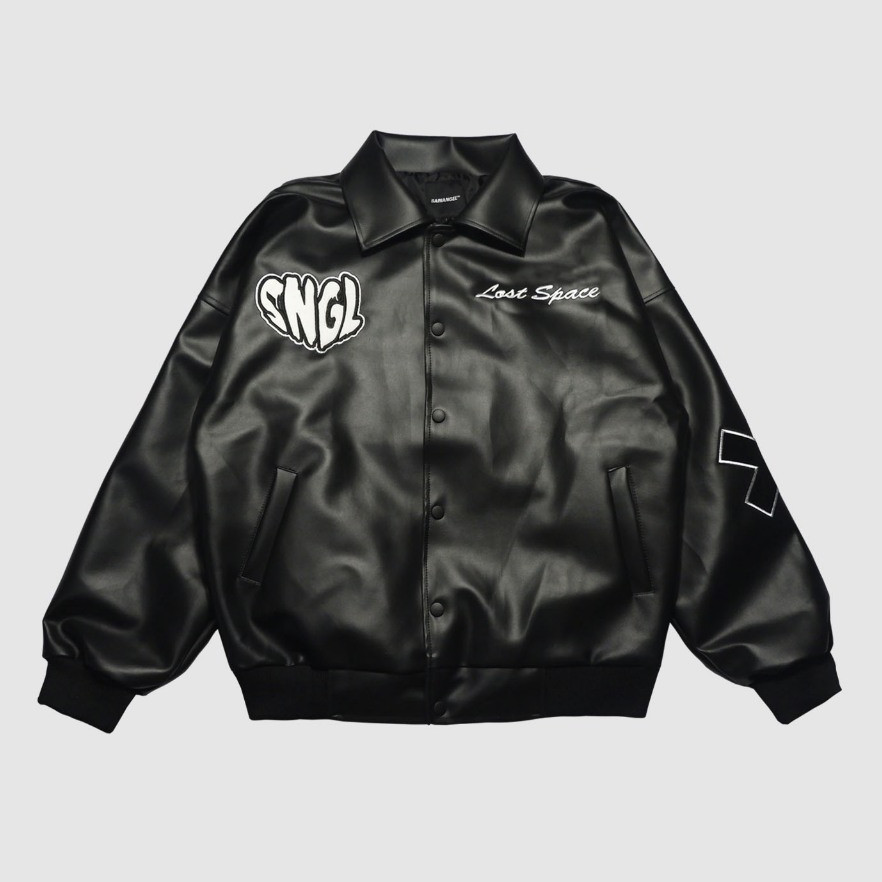 Sainangel Icon Varsity Leather Jacket
