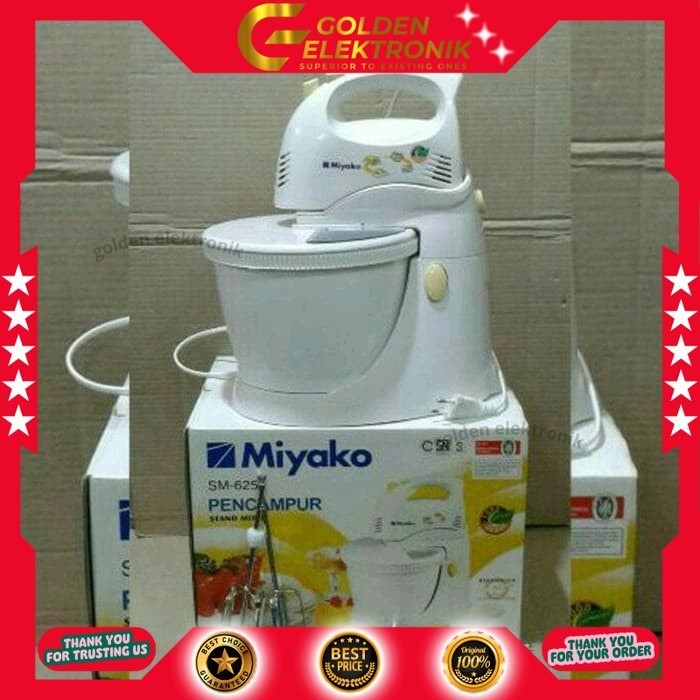 Mixer Mangkok Miyako 625 Sm-625 Mixercom Miyako Sm625