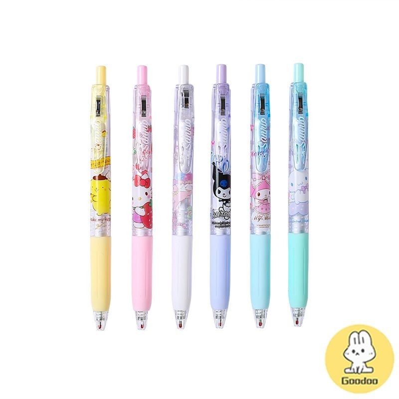 

Cartoon Press Type Pen Cinnamoroll Kuromi Pompompurin Student Writing Pen - GOOD