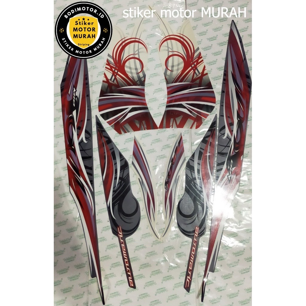 Striping Motor / Stiker Yamaha Mio Soul 2009 Putih/STIKER STRIPING & LIS BODY MOTOR MIO SOUL KARBU 2