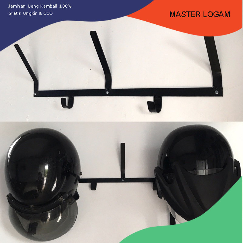 Rak helm | Gantungan Helm | Gantungan Dinding Helm | Rak Helm Motor | Rak gantung Helm Jaket