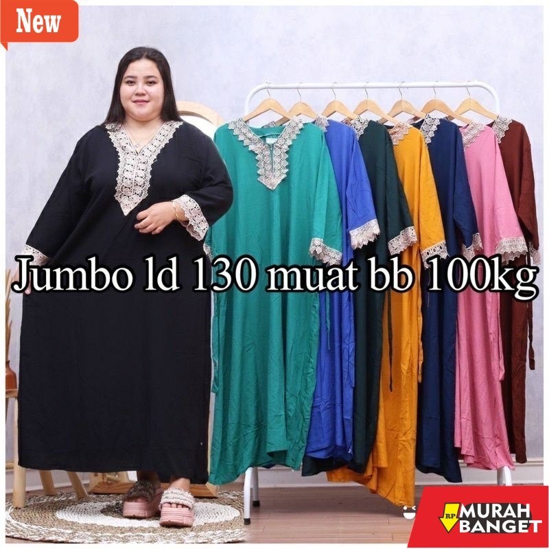 BAJU TIMUR TENGAH UNTUK LEBARAN- [COD] DASTER ARAB RENDA JUMBO LENGAN PANJANG ZEEMA | RAYON SUPER GR
