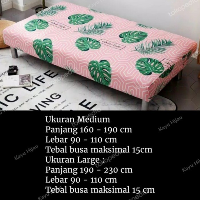 Sarung/Cover SOFA BED  Kain Penutup/Pembungkus Sofa Bed Stretch- - Medium