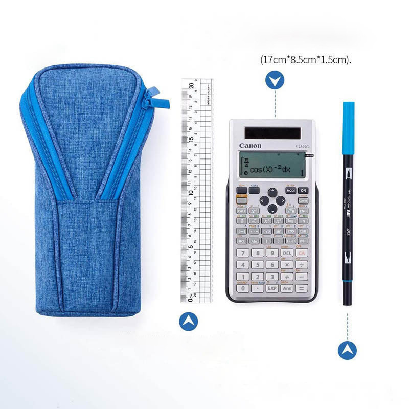 

BEYOND Standing Kids Multifunction Fabric Pencil Case Novelty Standing Pencil Bag for Girls for School Use